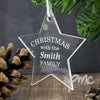 Personalised Acrylic Christmas Star Decoration