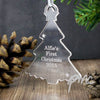 Personalised Acrylic Tree Decoration