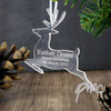 Personalised Acrylic Reindeer Decoration