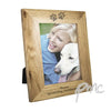 Personalised 5x7 Paw Prints Wooden Photo Frame