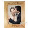Personalised 5x7 Wedding Day Wooden Photo Frame