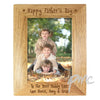 Personalised 5x7 Happy Father's Day Wooden Photo Frame