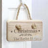 Personalised Christmas Wooden Sign