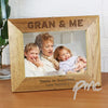 Personalised 7x5 Gran & Me Wooden Photo Frame