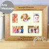 Personalised 10x8 Any Message Wooden Photo Frame