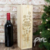 Personalised Christmas Frost Bottle Presentation Box