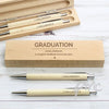 Personalised Classic Wooden Pen & Pencil Box Set