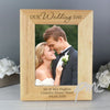 Personalised 'Our Wedding Day' Wooden 5x7 Photo Frame