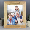 Personalised 'The Best Grandparents' 8x10 Wooden Photo Frame