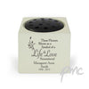 Personalised Life & Love Memorial Vase