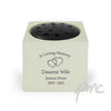 Personalised Floating Hearts Memorial Vase
