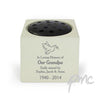 Personalised Dove Memorial Vase
