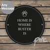 Personalised Paw Prints Pet Sign