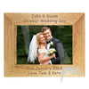 Personalised 7x5 Landscape Wooden Photo Frame