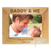 Personalised 7x5 Daddy & Me Wooden Photo Frame