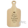 Personalised King of the Kitchen Large Paddle Chopping Board