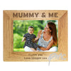 Personalised 7x5 Mummy & Me Wooden Photo Frame