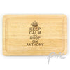 Personalised Keep Calm & Chop On Large Chopping Board