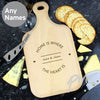 Personalised Home is Where... Large Paddle Chopping Board