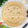 Personalised Christmas Eve Round Treats Board