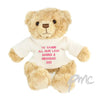 Personalised Pink Teddy Message Bear