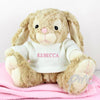 Personalised Name Only Bunny - Pink Embroidery
