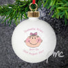 Personalised Baby Girl Keepsake Bauble