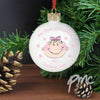 Personalised Baby Girl My First Christmas Bauble