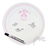 Personalised Bootee Pink Christening Message Plate