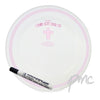 Personalised Cross Pink Christening Message Plate