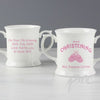 Personalised Bootee Pink Christening Loving Mug