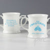 Personalised Bootee Blue Christening Loving Mug