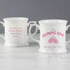 Personalised Bootee Pink Naming Day Loving Mug