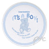 Personalised Teddy It's a Boy Plate