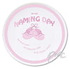 Personalised Bootee Pink Naming Day Plate