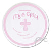 Personalised Cross Its a Girl Plate