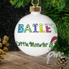 Personalised Little Monster Bauble
