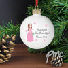 Personalised Fabulous Flower Girl Bauble