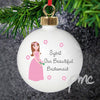 Personalised Fabulous Bridesmaid Bauble