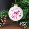 Personalised Cotton Zoo Organdie the Piglet Bauble