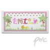 Personalised Animal Alphabet Girls Door Plaque