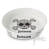 Personalised Bling Skull Dog Bowl