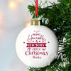 Personalised Merry Little Christmas Bauble