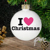 Personalised I HEART Bauble