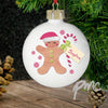 Personalised Felt Stitch Gingerbread Man Bauble