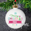 Personalised Bright Merry Christmas Bauble