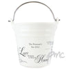 Personalised Love Makes A House Home Porcelain Bucket