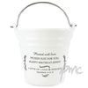 Personalised Antique Scroll Porcelain Bucket