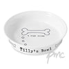 Personalised A Dogs Dream White Dog Bowl