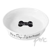 Personalised A Dogs Life White Dog Bowl